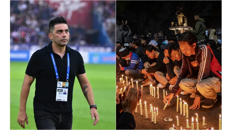 Javier Roca, el DT del Arema FC de Indonesia, fue testigo de la tragedia que terminó con 174 personas fallecidas.