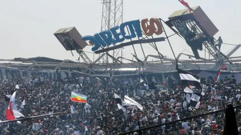 Techo del estadio Monumental colapsa y se viene abajo.