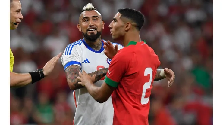 Arturo Vidal y Achraf Hakimi fueron pura buena onda