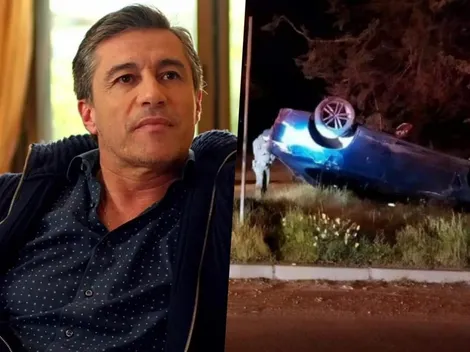 Auto de Solabarrieta aparece volcado y sin ocupantes en Ruta 5