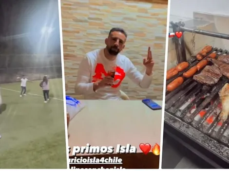 Mauricio Isla disfruta el 18 junto a su familia