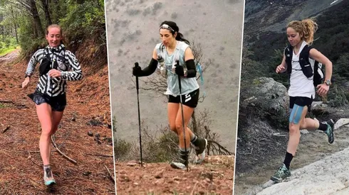 Amber Philp, Katherine Cañete y Sofía Cofré, las representantes del equipo chileno de adidas Terrex en la adidas Infinite Trails.