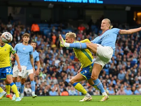 Haaland tarda menos de 40 minutos en anotar otro triplete