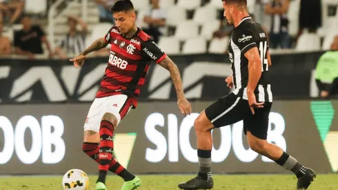 Erick Pulgar sumó sus primeros minutos desde que llegó al Flamengo