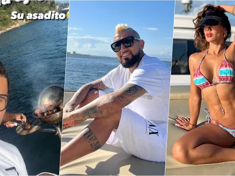 Feroz previa: Vidal come asadinho en un yate antes del clásico