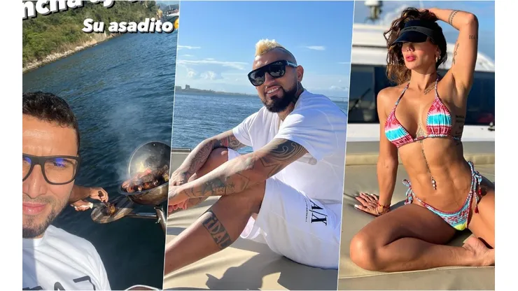Arturo Vidal se tomó un tiempito para el relajo en medio de su agitada agenda con el imbatible Flamengo