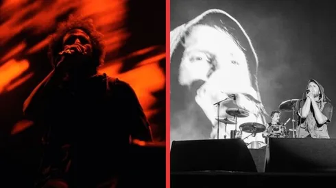 Zach de la Rocha sentado en uno de los más recientes shows de Rage Against The Machine.