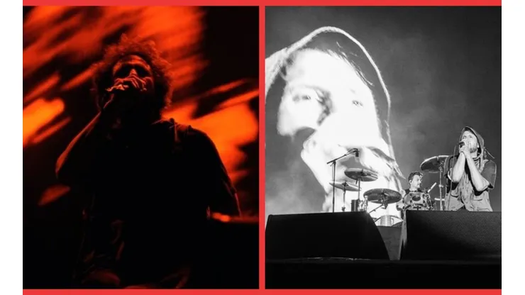 Zach de la Rocha sentado en uno de los más recientes shows de Rage Against The Machine.