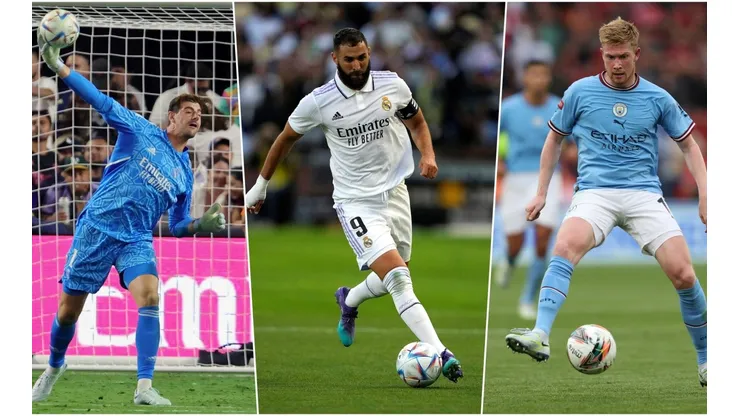 Los tres nominados a mejor jugador de la más reciente temporada de la UEFA.