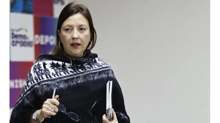 La presidente del PPD, Natalia Piergentili, apoyó el acuerdo del oficialismo.