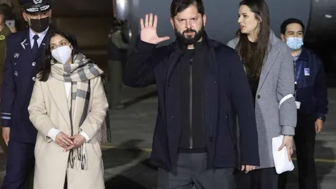 El presidente Gabriel Boric llegó a Puerto Montt.