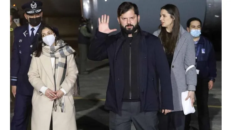 El presidente Gabriel Boric llegó a Puerto Montt.