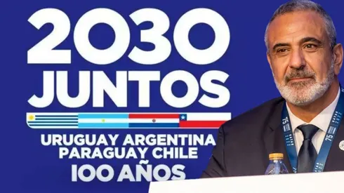 Pablo Milad llegó a Montevideo a oficializar la candidatura de Chile al Mundial 2030, junto a Uruguay, Argentina y Paraguay