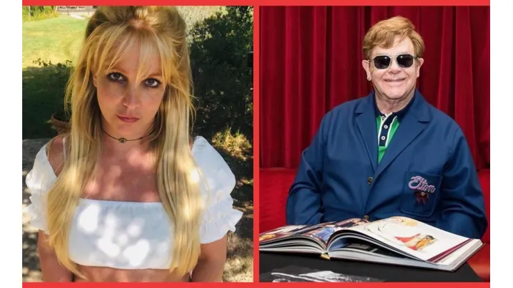 Britney Spears y Elton John.