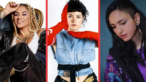 Flor de Rap, Mora Lucay y Dania Neko, tres de las artistas que estarán en el Festival Alzadas.