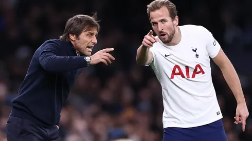 Harry Kane y Antonio Conte en el Tottenham