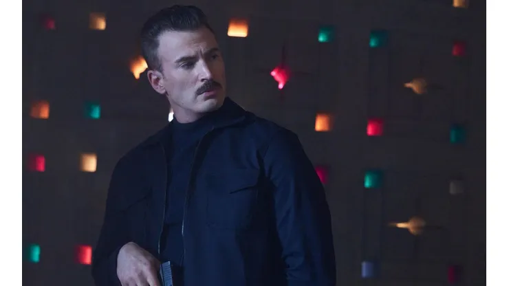 Chris Evans como Lloyd Hansen en The Gray Man, de Netflix.