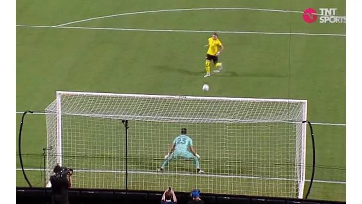 Conor Gallagher en el momento de la ejecución