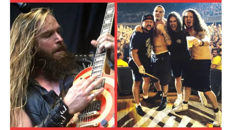 Zakk Wylde y la formación original de Pantera.