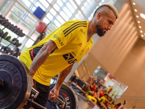 El primer entrenamiento de Arturo Vidal en Flamengo