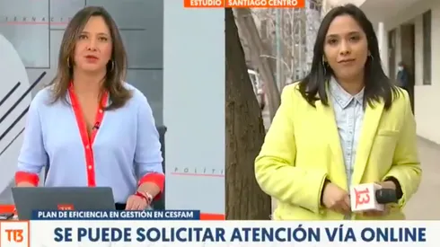 Mónica Pérez en el momento de sus polémicos dichos falsos sobre la propuesta de Nueva Constitución.