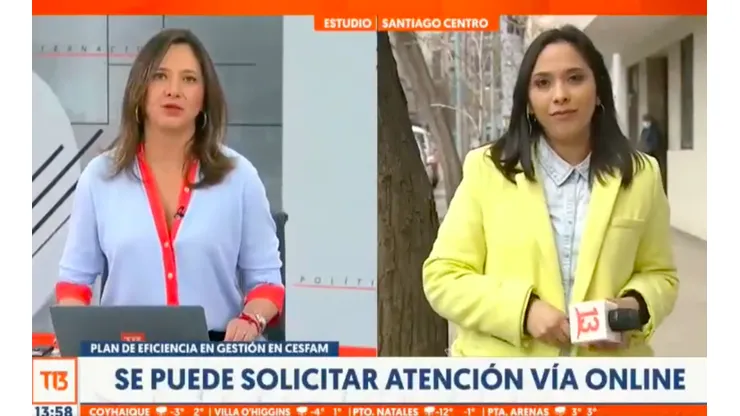 Mónica Pérez en el momento de sus polémicos dichos falsos sobre la propuesta de Nueva Constitución.