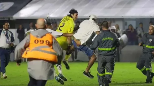 El momento de la agresión a Cassio