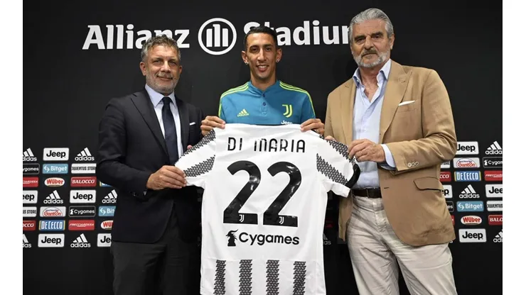 Ángel Di María usará la 22 en la Juventus