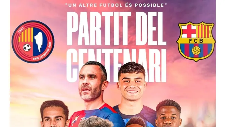 El Olot celebra su centenario con un amistoso inolvidable frente al Barcelona