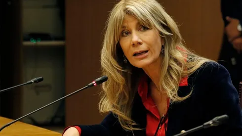La senadora DC, Ximena Rincón, durante la dicusión de la reforma.