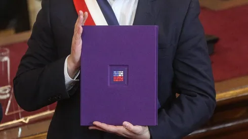 Ceremonia de clausura del proceso constituyente en el Ex Congreso