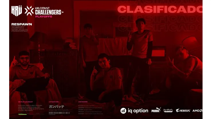 El equipo de Valorant de KRÜ está compuesto por cuatro jugadores chilenos y un argentino