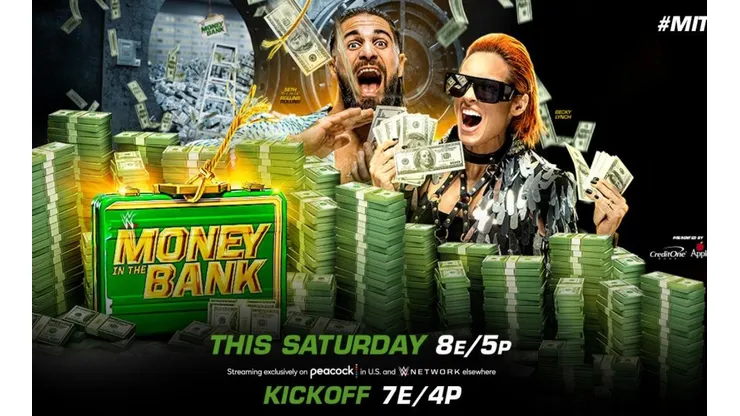 Money in the Bank tiene pactada seis luchas en un principio.
