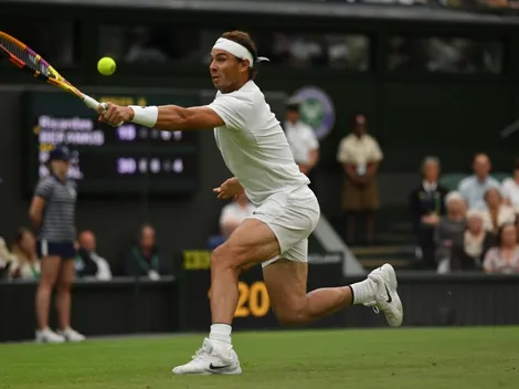 ¡Increíble puntazo! Nadal deleita al público en Wimbledon