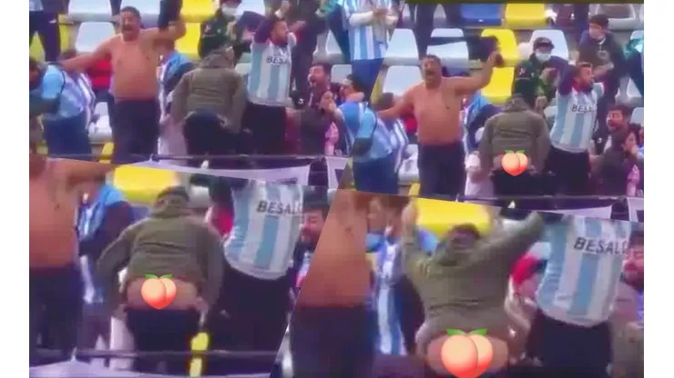 La hinchada celebró con todo el triunfo de la Academia