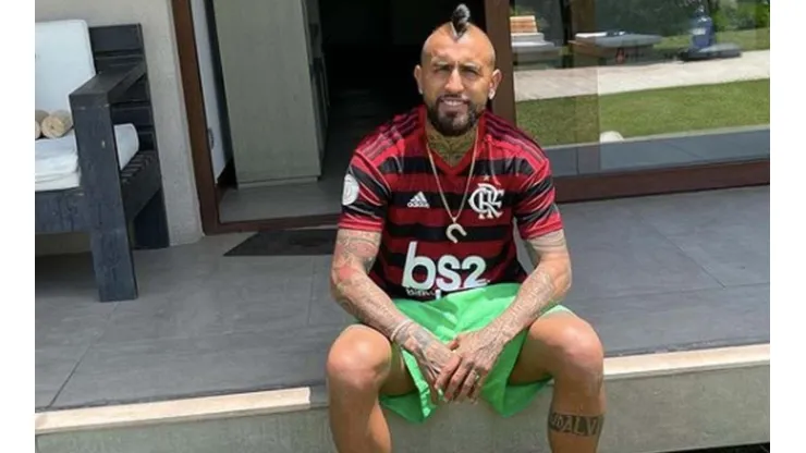 Vidal sigue de vacaciones a la espera de definir su futuro con el Flamengo.