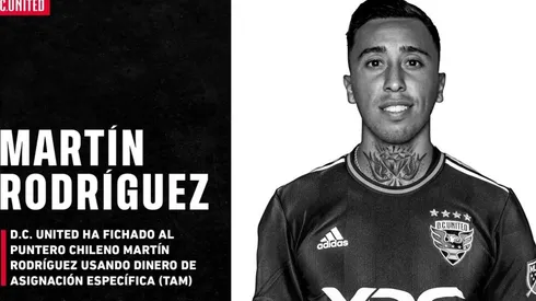 DC United hace oficial el fichaje del chileno Martín Rodríguez.