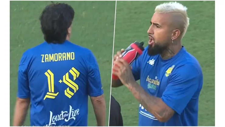 Dorsales clásicos de Zamorano y Arturo Vidal en el amistoso de Miami.