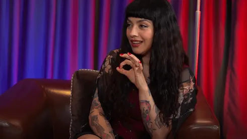 Mon Laferte en el momento más sincero que ha tenido en los últimos días.