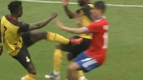 Galdames recibió un fuerte patadón