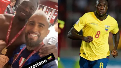 La hinchada ecuatoriana le recordó a Caicedo su foto con el King