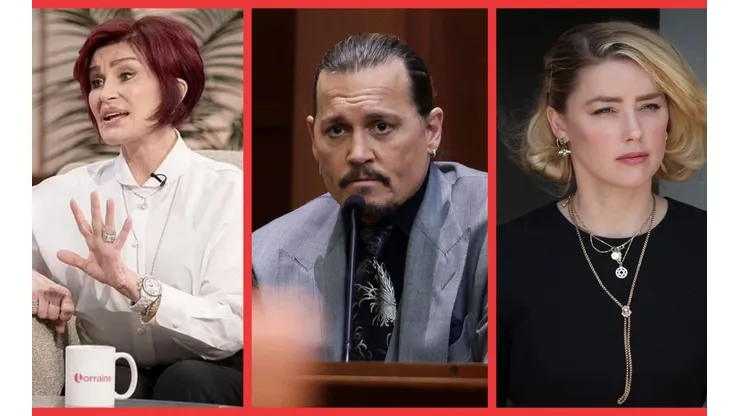 Sharon Osbourne, Johnny Depp y Amber Heard.