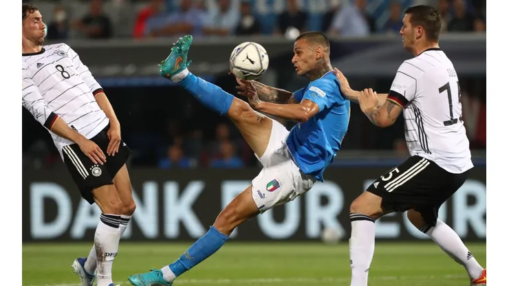 Italia y Alemania empatan por la primera fecha de la UEFA Nations League.