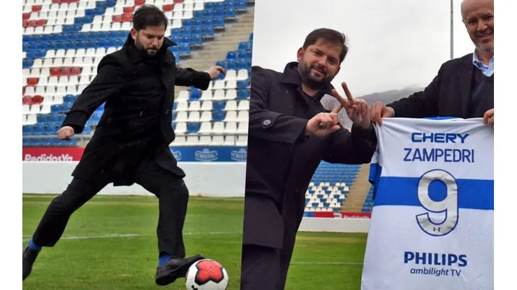 El presidente Gabriel Boric lució sus dotes futboleros en la precordillera y se fue más que regalado