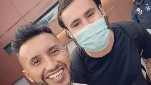 Brereton llegó a Chile para entrenar con la Roja y el primo de Vidal aprovechó el momento