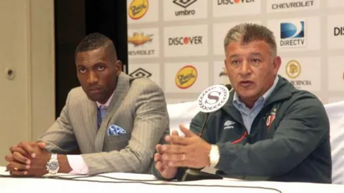 Domínguez y Borghi cuando coincidieron en la Liga de Quito.