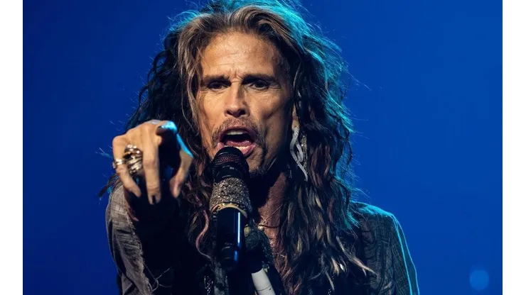 Steven Tyler en una de las actuaciones con Aerosmith.