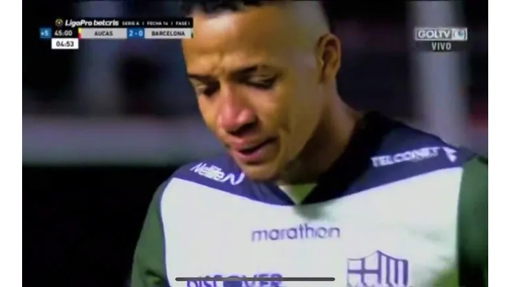 Byron Castillo se vio visiblemente afectado en el reciente duelo de Barcelona.