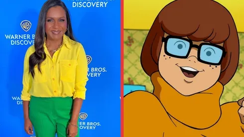 Mindy Kaling en el Warner Bros Discovery Upfront y la Velma Dinkley original.