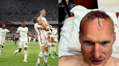 Sebastian Rode lo dejó todo en la final de la Europa League